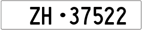 Truck License Plate